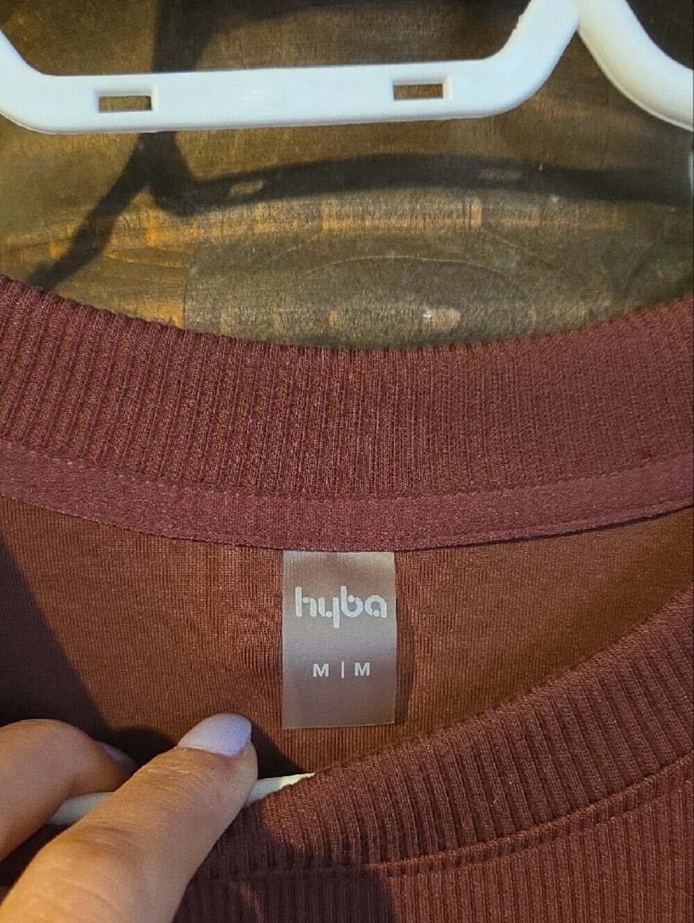 Mauve Ribbed Pullover Sweatshirt - Picture 2 of 6
